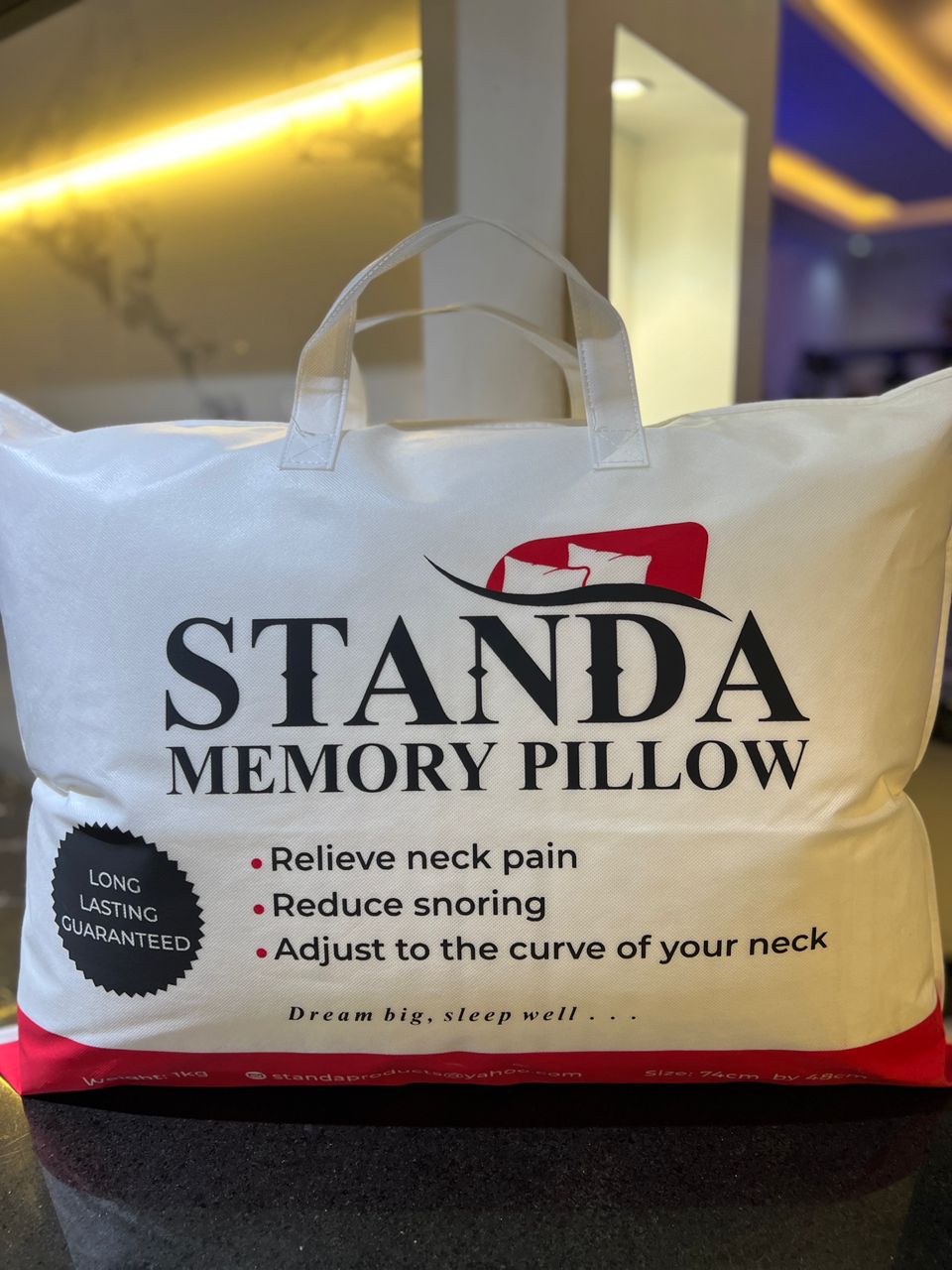 DOTTED MEMORY PILLOW (28/16 INCHES)