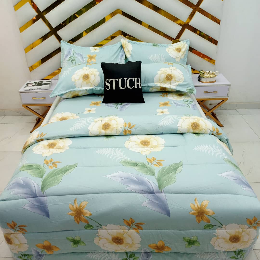 BLUE SUNFLOWER 7/7 DUVET SET